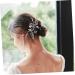 Ipetboom Crystal Headpiece Rhinestone Headpiece Pearl Hair Barrettes Flower Design Hair Comb Bride Headpieces for Wedding Artificial Pearl Hair Comb Bridal Barrette Simple Miss Accessories - Buy Online on GoSupps.com