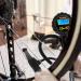 AZUNO Bike Tire Inflator with Pressure Gauge - Universal Presta and Schrader Chuck for Bicycle Air Compressor - Buy Online on GoSupps.com
