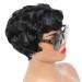 UPerfe Natural Short Pixie Cut Black Wig for Women - Heat Resistant Synthetic Hair Replacement, Fashionable Daily Wear - 1B - Buy Online on GoSupps.com