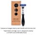 Parker Safety Razor Deluxe | Premium Black Harz Mach 3 Compatible Razor for a Close Shave - Buy Online on GoSupps.com
