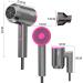 Fehn Ions Foldable Hair Dryer - Compact & Quiet Professional Travel Hair Dryer with 3 Heat Settings & Nozzle for Family Use - Buy Online on GoSupps.com