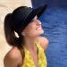 Women's Foldable Wide Brim Sun Visor Hat - Black | Packable Ponytail Beach Hat with UV Protection - Buy Online on GoSupps.com