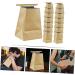 60 Pack Light Brown Kraft Paper Car Trash Bags - Ideal for Travel, Vomit, and Mini Waste - Buy Online on GoSupps.com