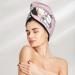 Hair Towel Wrap - Quick Drying Hair Turban with Button | Cute Cats Design - Perfect for Fast Hair Drying - Buy Online on GoSupps.com