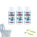 Splash Cleaner Splash Foam Toilet Cleaner 150g Toilet Active Oxygen Agent Cleaner Foaming Powder For Squatting Pans Urinals Washbasins Toilet Bowl With Cleaning Brush(Color:3PCS)
