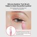2pcs Pink Eyelash Eyeliner Guard - Silicone Comb Shield & Applicator | Mermaid Lash Stencils for Perfect Makeup | International Shipping Available - Buy Online on GoSupps.com
