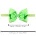 Baby Girls Grosgrain Ribbon Headbands - Pack of 20 Big Bow Hair Bands for Toddlers in Pure Colors - Buy Online on GoSupps.com