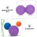 Beavorty Peanut Yoga Massage Ball & Roller - Double Muscle Relief & Lacrosse Trainer - Violet - Buy Online on GoSupps.com