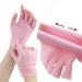 Overnight Moisturizing Gloves and Socks 1 Pair Fingerless Moisturizing Gloves Gel Heel Socks Dry Rough Hands Healing Gloves for Softening and Repairing Chapped Hands Feet Skin Care (Gloves & Socks) - Buy Online on GoSupps.com