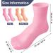 Shop No Lifting X-Large Reusable Silicone Moisturizing Socks for Dry Skin | Non-Slip Spa Socks for Men - Pink & Tan - Buy Online on GoSupps.com