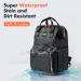 Buy Lekespring Waterproof Leather Diaper Backpack | Large Baby Bag with Stroller Belts & Changing Pad - Black - Buy Online on GoSupps.com