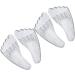 FOMIYES Five Toe Sticky Foot Inserts - 4 Pairs Gel Heel Pads for Women | Comfort Insoles for Plantar Shoes - Enhance Shoe Fit & Support - Buy Online on GoSupps.com