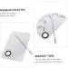 2ensembles Stainless Steel Color Palettes Makeup Tools Cosmetic Palettes for Mixing Foundation Lipstick Concealer Paint Etc - Buy Online on GoSupps.com