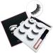 Magnetic Eyelashes And Eyeliner Kit 3 Pairs Reusable Magnetic Lashes With Eyeliner 3D Natural Look False Eyelashes Magnetic Eyelashes Natural Looking Lashes