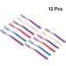 Exceart 12PC Manual Hard Bristle Toothbrush Set for Adults - Travel & Home Teeth Stain Cleaning (Random Color) - Buy Online on GoSupps.com