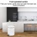 Trash Can 5L Large Capacity Personalized Stylish with Stainless Steel Step for Office Bathroom Kitchen Hotel Garbage Container - Buy Online on GoSupps.com
