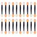 Luxxii (20 Pack) Eyeshadow Applicator Brush Sponge Tipped Makeup Tool Dual Sides Eyeshadow Applicator Brush Comestic for Lady Women Beauty