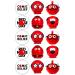15 x Red Nose Party Pack Edible Wafer or Icing Cupcake Toppers Fun Charity Party Cake Decorations Perfect For Brownies Cookies Muffins & More! (Edible Wafer Card)