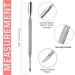 Krisp Cuticle Pusher Dual Sided - Surgical Grade Stainless Steel 4 PC Set for Manicure and Pedicure Nail Care - Buy Online on GoSupps.com