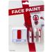 England Face Paint with White and Red Color for Face Body England Flag Make up Accessories for Adults Football World Cup Events Celebrations Party - Buy Online on GoSupps.com