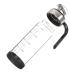 Zerodeko Soy Sauce Pot Soy Sauce Container 3pcs Automatic Opening and Closing Oiler 304 Stainless Steel Glass Oil Liquid Kitchen Vinegar Jars Glass Oil Dispenser 22X7X7CMx3pcs As Shownx3pcs