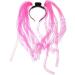 FOMIYES LED Braid 1pc Glow in Dark Headwear Led Flash Braid Hair Hoop Funny Headwear for Halloween Easter Party Hair Band Mardi Gras Noodle Braid Hair Accessories Bride Headband To Weave One Size Pink - Buy Online on GoSupps.com