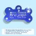Personalized Bone-Shaped Pendants for Medium to Large Dogs & Cats - Ibera Gifts - Engravable Dog Collar Neck Band in Blue with Stars - Buy Online on GoSupps.com
