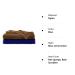 2 Pack African Net Sponge | Exfoliating Body Scrubber for Daily Use | Blue & Brown - International Shipping Available - Buy Online on GoSupps.com