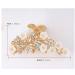 Elegant Gold Hollow Metal Carving Hair Clip with Imitation Pearls & Rhinestones | Retro Jaw Clamp for Women - Buy Online on GoSupps.com