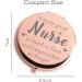 Nurses Week Rose Gold Travel Compact Mirror - Nurse Student Graduation Gift - Buy Online on GoSupps.com