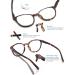 Okh Blue Light Filter Reading Glasses for Men & Women - Round Anti-Glare Glasses to Reduce Eye Strain & Headaches - Black & Turtle 0.0 Magnification - Buy Online on GoSupps.com