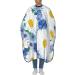 Professional Haircut Cape - Flower Chamomile Blue & White Adjustable Hairdressing Salon Apron - Buy Online on GoSupps.com