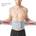 XL Lumbar Support - Breathable & Removable Back Support for Lower Back Pain Relief (Gray) | International Shipping - Buy Online on GoSupps.com