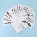 ELANE 19 Sheets Temporary Tattoo Stickers Set - 18 Body Art Fake Tattoos + 1 Calm Down Hand Neck Wrist Fashion Waterproof Removable Body Sticker - Black - Buy Online on GoSupps.com