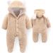 Cartoon Bear Snowsuit Winter Coat | Newborn Fleece Hooded Romper 3-6 Months - Buy Online on GoSupps.com