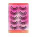 5 Pairs Natural False Eye Lashes 3D Multi-Layer Fake Eyelashes Extension Dense and Fluffy False Eyelash Cluster Naturally Curled False Eyelashes for Women Eye Makeup Type 5