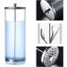2 Types Disinfection Jar Glass Sterilization Container Sanitizer Glass Manicure Tools for Salon Hairdresser(9 inches) - Buy Online on GoSupps.com