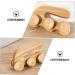 4-Piece Healeved Roller Massage Device - Anti-Rolling Acupressure & Muscle Relief - Wood Leg Massage Balls - Buy Online on GoSupps.com