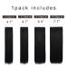 REECHO 28 Super Long Straight Clip-In Hair Extensions | Natural Black 320g - Pack of 4 - Buy Online on GoSupps.com