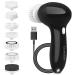 Facial Cleansing Brush Face Scrubber: USB Rechargeable IPX7 Waterproof Electric Spin Cleanser Brush for Women & Men with 7 Brush Heads  Face Brushes for Cleansing and Exfoliating  Massaging(Black)