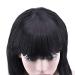 Shop BGHJUE Short Bob Black Wig for Women - Straight Synthetic Wig with Bangs | 25cm Realistic Hair - Buy Online on GoSupps.com