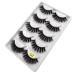 Beito 5 Pair 3D Fake Eyelashes - Dramatic Thick Cross Pattern Fluffy & Soft for Natural Extensions (G800) - Shop Internationally - Buy Online on GoSupps.com