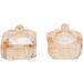 Dappen Nail Dish Champagne Color 2 Piece Dappen Powder Dish with Lid for Holding Acrylic Powder - Buy Online on GoSupps.com