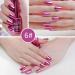 Wishwin Mirror Effect Nail Polish 8 Color UV LED Metallic Shiny Metal Nail Art Gels Nail Art Tool 18ml - Buy Online on GoSupps.com