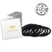 HAARallerliebst Silicone Hair Ties - 9 Pieces - Black - 5 cm with White Storage Box | Durable & Stylish Hair Accessories - Buy Online on GoSupps.com
