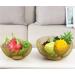 Fruit Basket Fruit Bowl Metal Wire Woven Fruit Storage Bowl Basket for Kitchen Large Mesh Fruit Stand for Pineapple Kitchen Organizers and Storage (Color : A Size : 12 * 25cm) - Buy Online on GoSupps.com