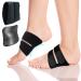 Unisex Foot Arch Support Arch Relief Plus w/Built-In Orthotic Support Adjustable Compression Arch Support Bands for Women & Men Fallen Arches Flat Feet and Plantar Fasciitis (Black 1 Pair)