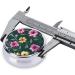 Beautiful Purple Flowers Round Pill Box | 3 Compartment Travel Organizer | Portable Pill Box for Easy Travel - Buy Online on GoSupps.com