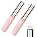 2Pcs Soft Silicone Lipstick Brush Set - Dust-Proof Cover for Lip Balm Gloss & Concealer | Portable Transparent Applicator Wands - Buy Online on GoSupps.com