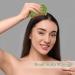 Handmade Green Jade Multi-Purpose Massage Comb | Relaxing Scalp & Gua Sha Tool for Complete Massage - Buy Online on GoSupps.com
